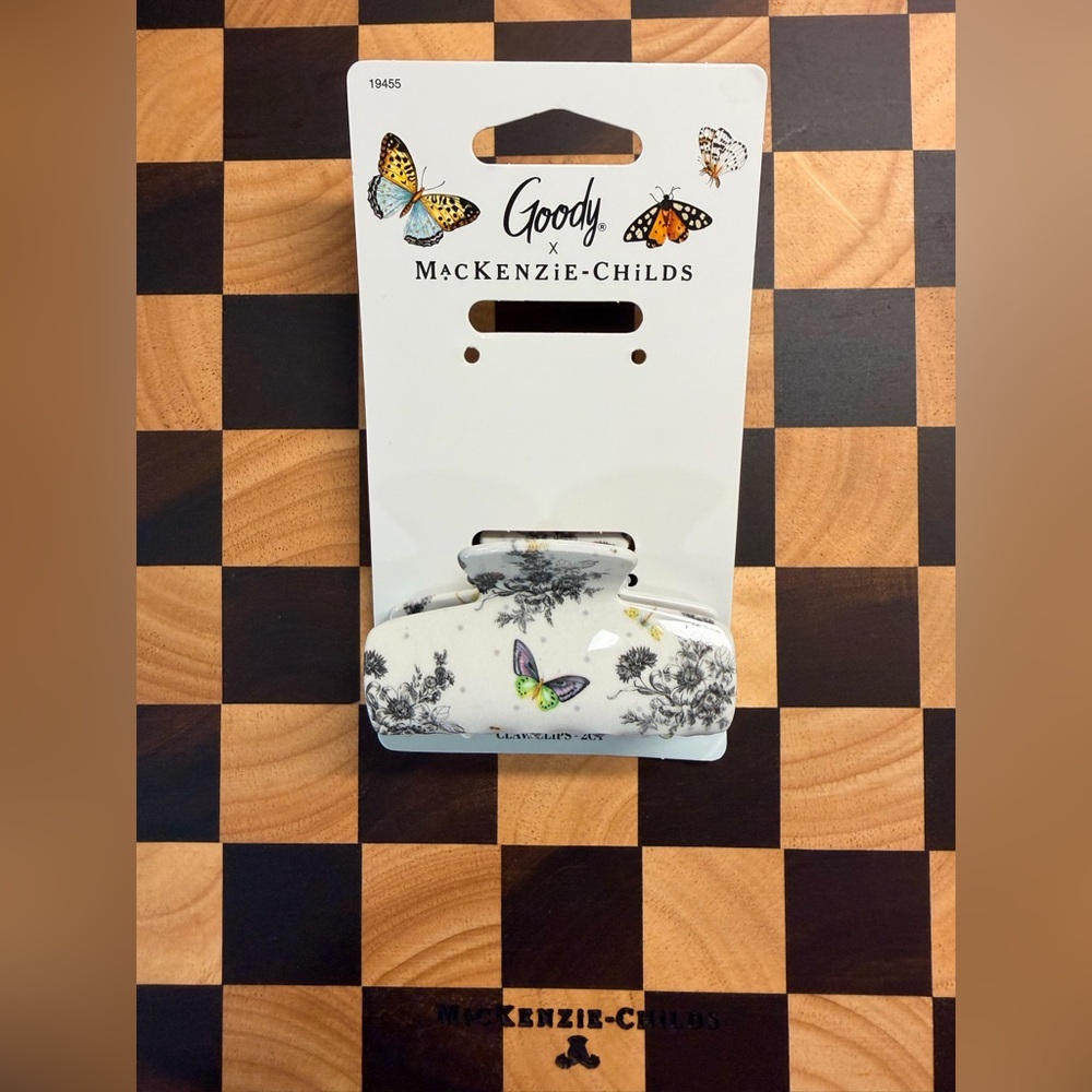 MacKenzie-Childs x Goody Butterfly Toile Hair Claw Clip- 1 Clip ONLY